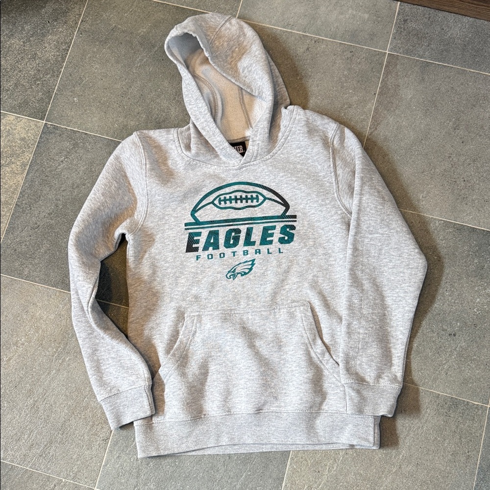 Gray Philadelphia Eagles Football Hoodie